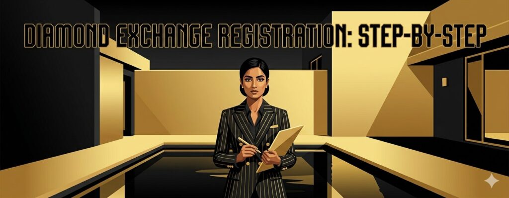 Diamond Exchange step-by-step registration guide showing signup form, personal details, and account creation process